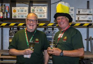 Beer supremo Mark seems happy with everything