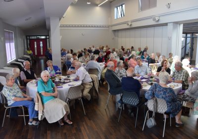 Fantastic Tea Party entertained by the Fleet U3A Ukelele Group