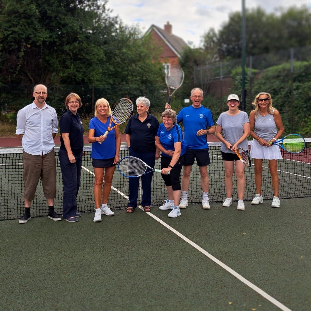 Badshot Lea Tennis Club delighted with their new nets