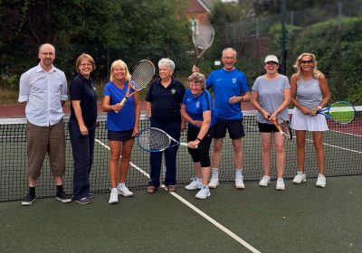 Badshot Lea Tennis Club delighted with their new nets