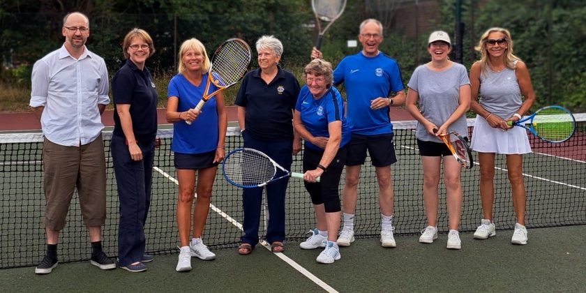 Badshot Lea Tennis Club delighted with their new nets