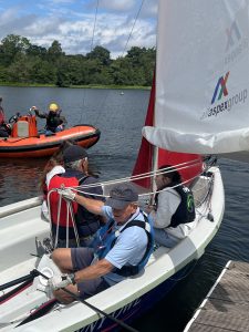 Young Carers enjoy sailing at Frensham