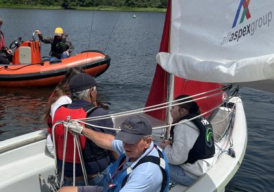 Young Carers enjoy sailing at Frensham