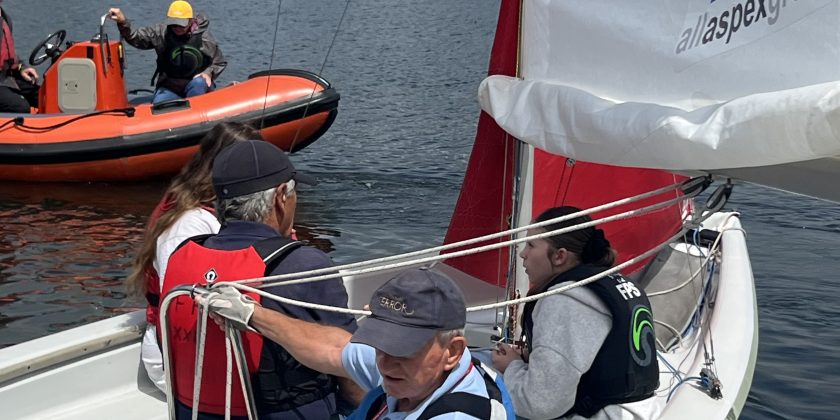 Young Carers enjoy sailing at Frensham