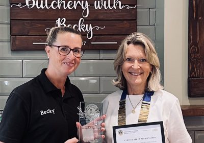 Farnham Family Butchers win the sausage competition