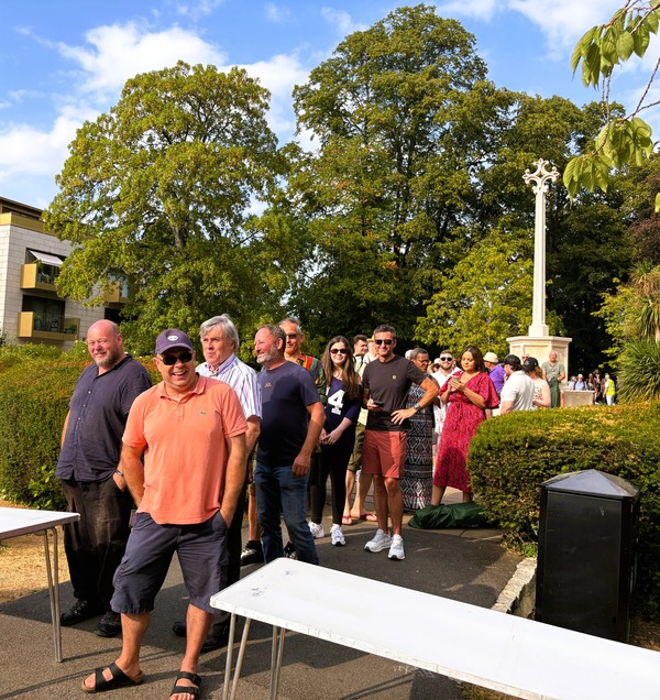 Evening queue